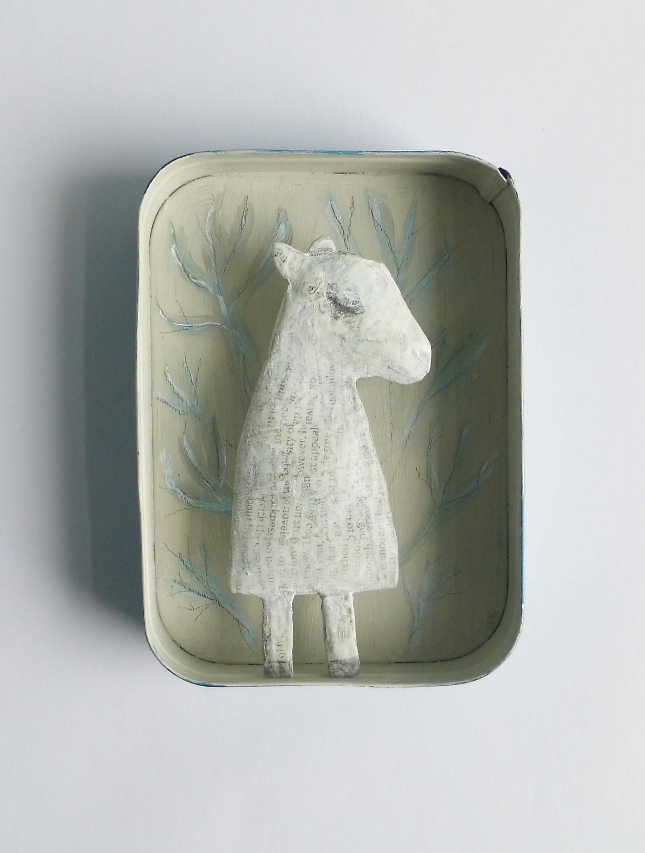 The Offer mixed media 10 x 14 x 3 cm SOLD