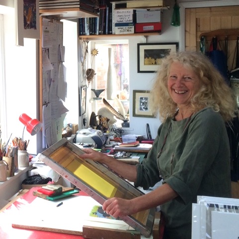 Carry Akroyd in her Studio