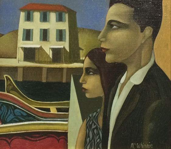 The Harbour (framed) H- 36cm, W- 38.5cm sold