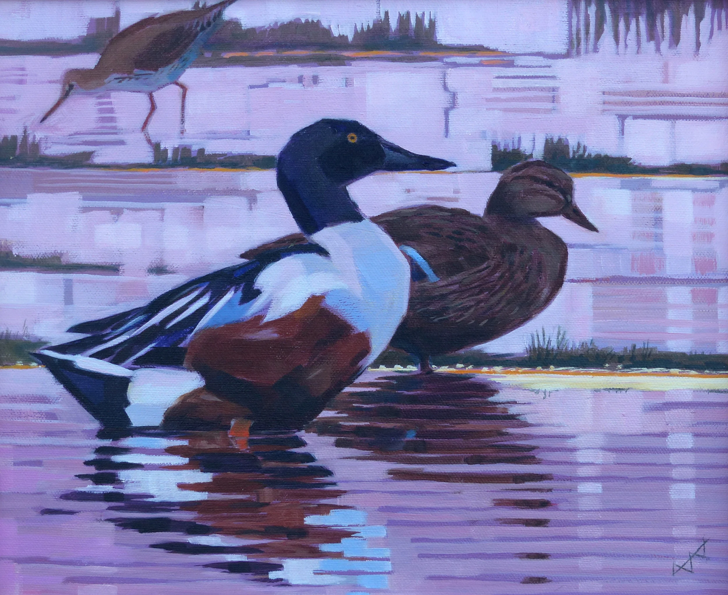 Holkham Last Light acrylic on canvas SOLD