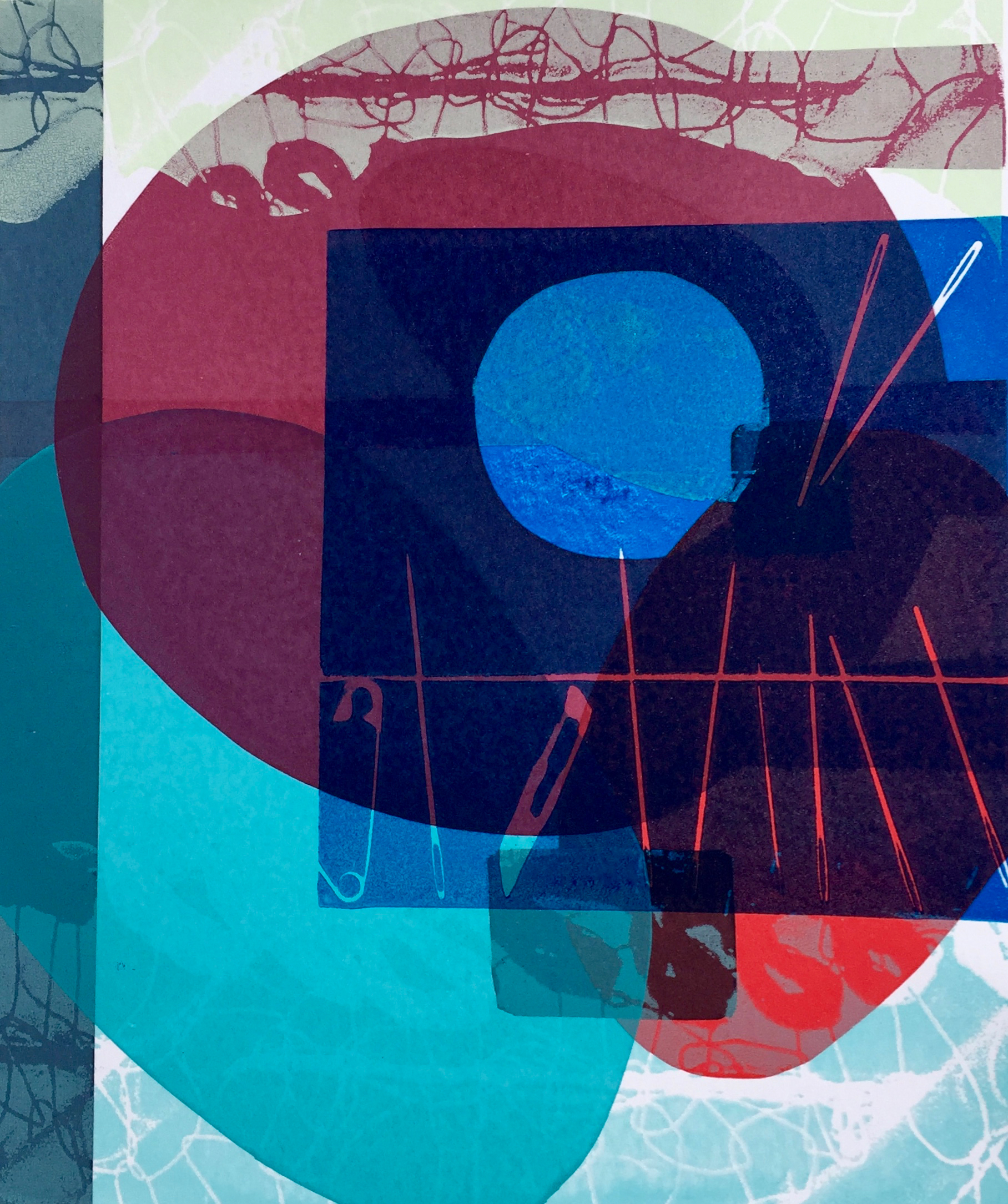Anomaly IV silkscreen & linocut 26cm x 32cm framed £295, unframed £240