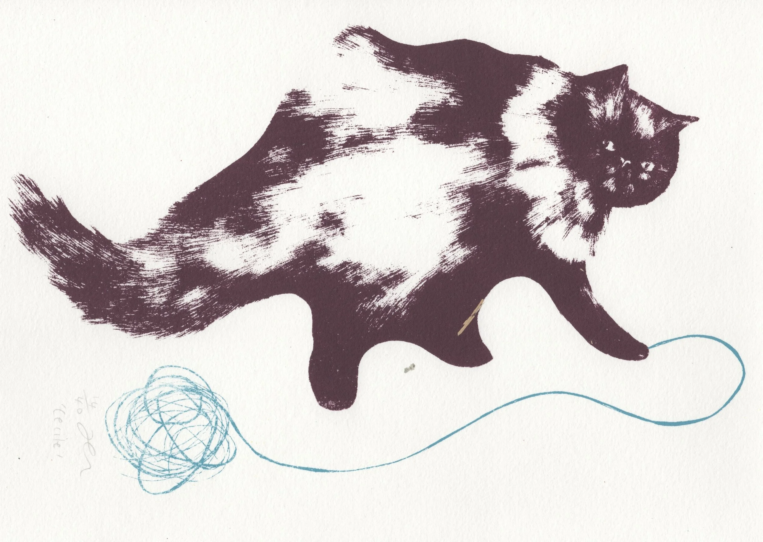 Cecile screenprint 30cm x 21cm £31 (unframed)