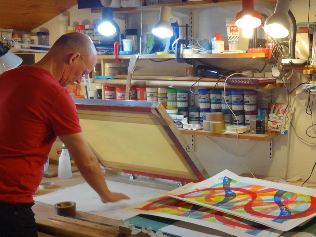 Paul Edwards in his studio 