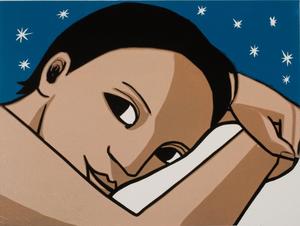 Anita Klein Before Sleep linocut £475 30cm x 40cm