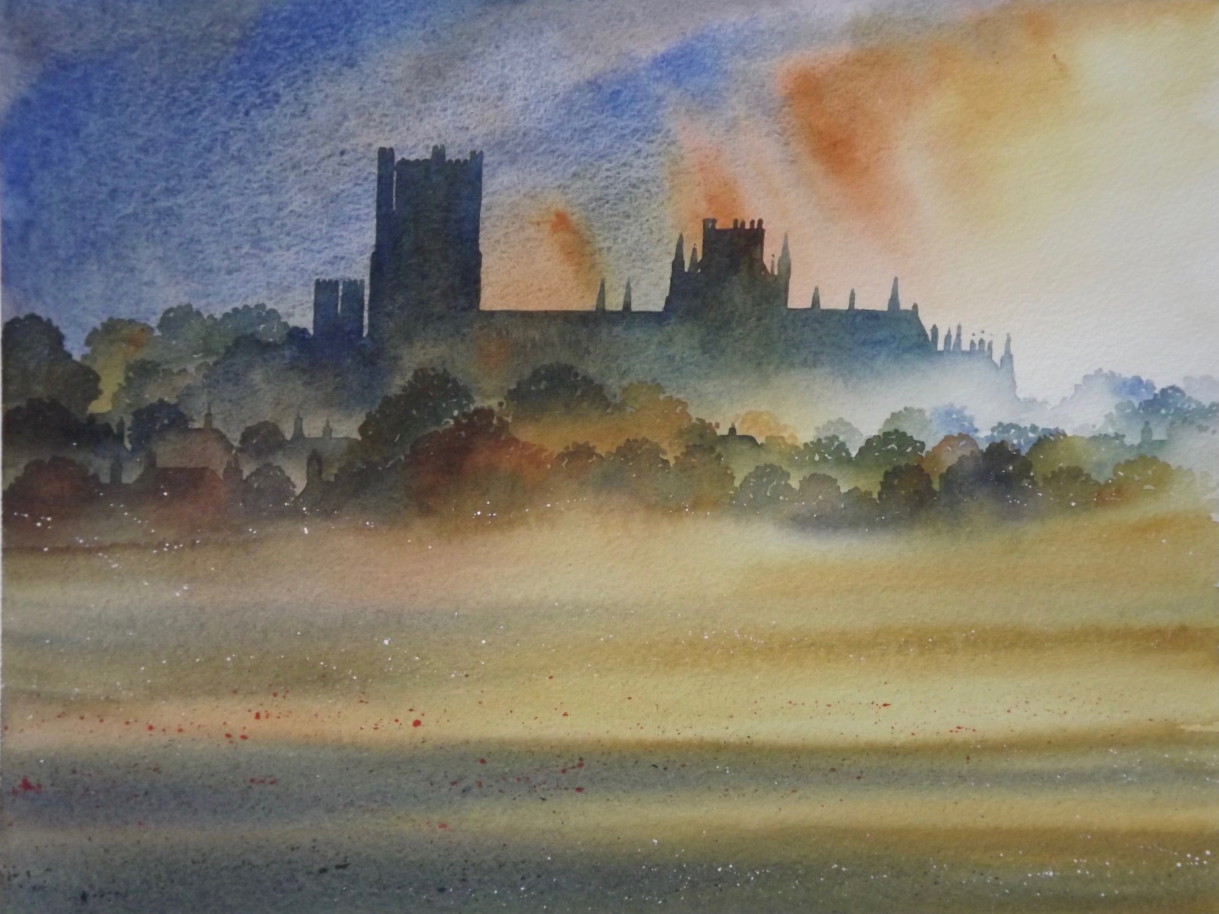 Ely watercolour SOLD