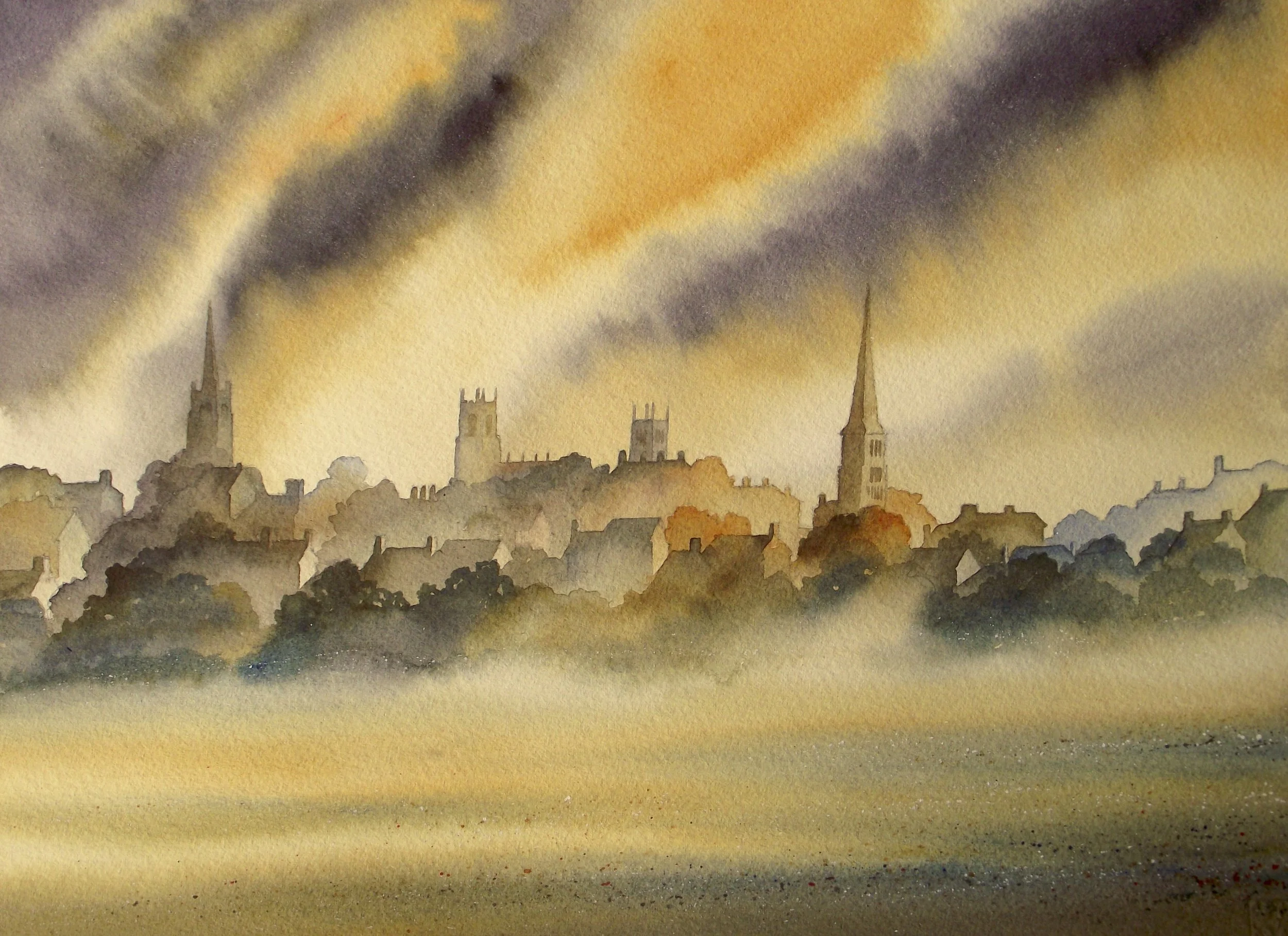 Stamford watercolour 20 x 16" SOLD