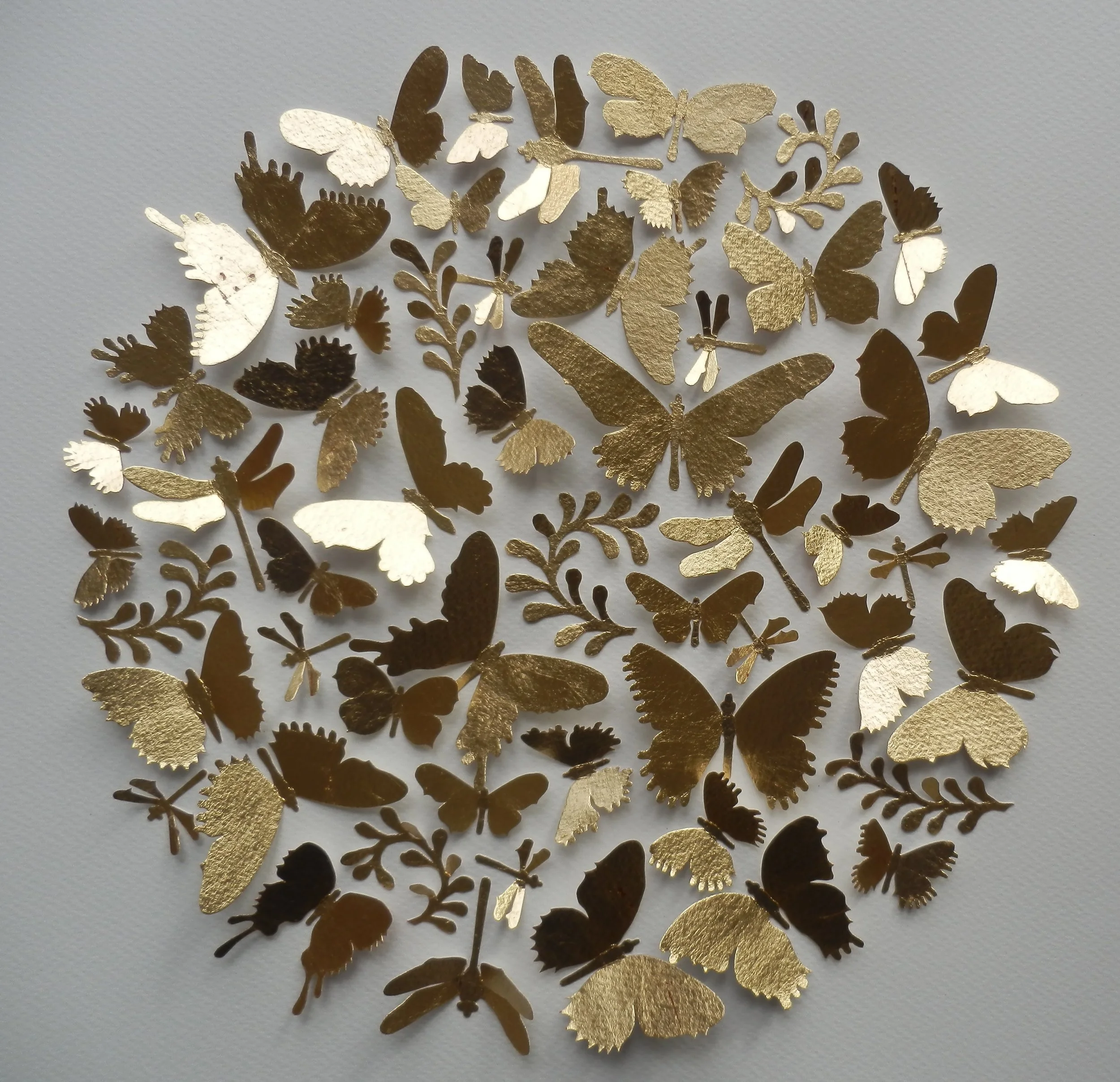 Gloriole mixed media 50 x 50 cm