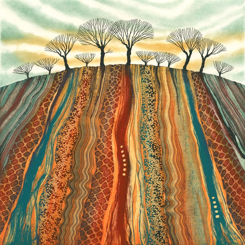 Land Marks etching 35 x 35 cm £320 unframed £395 framed