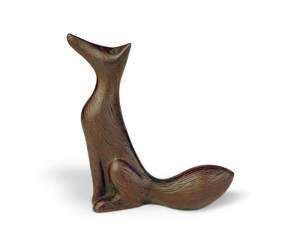 Seated fox iron resin 10.5 x 9cm £85