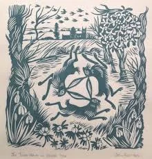 Celia Hart The Three Hares in WInter