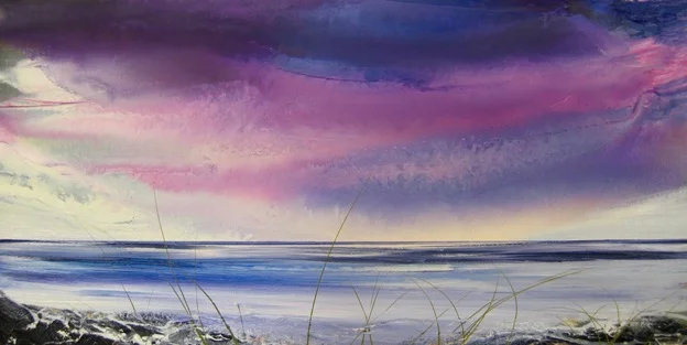 A Holkham Dusk 30 x 90cm oil on canvas SOLD