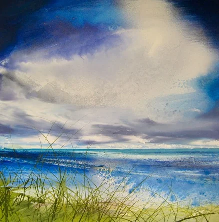 Holkham Rains 50 x 50cm oil on canvas SOLD