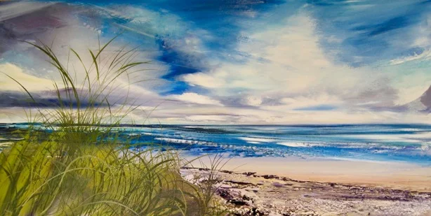 Moving Cloud Holkham 60 x 130cm oil on canvas SOLD