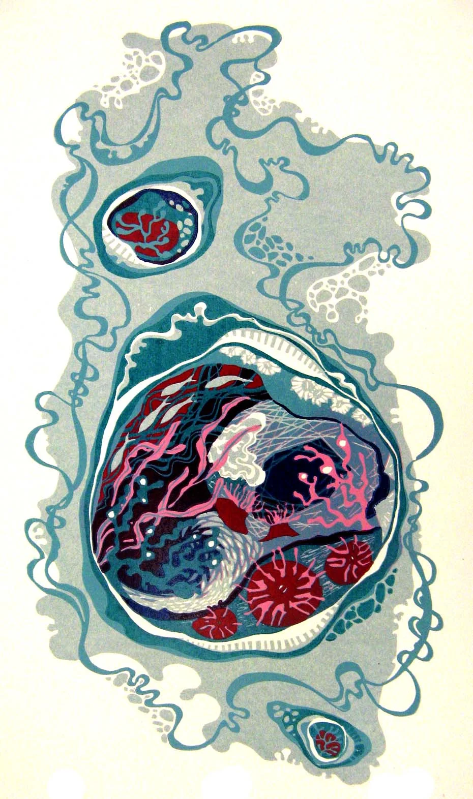Rockpool linocut £160 (unframed)