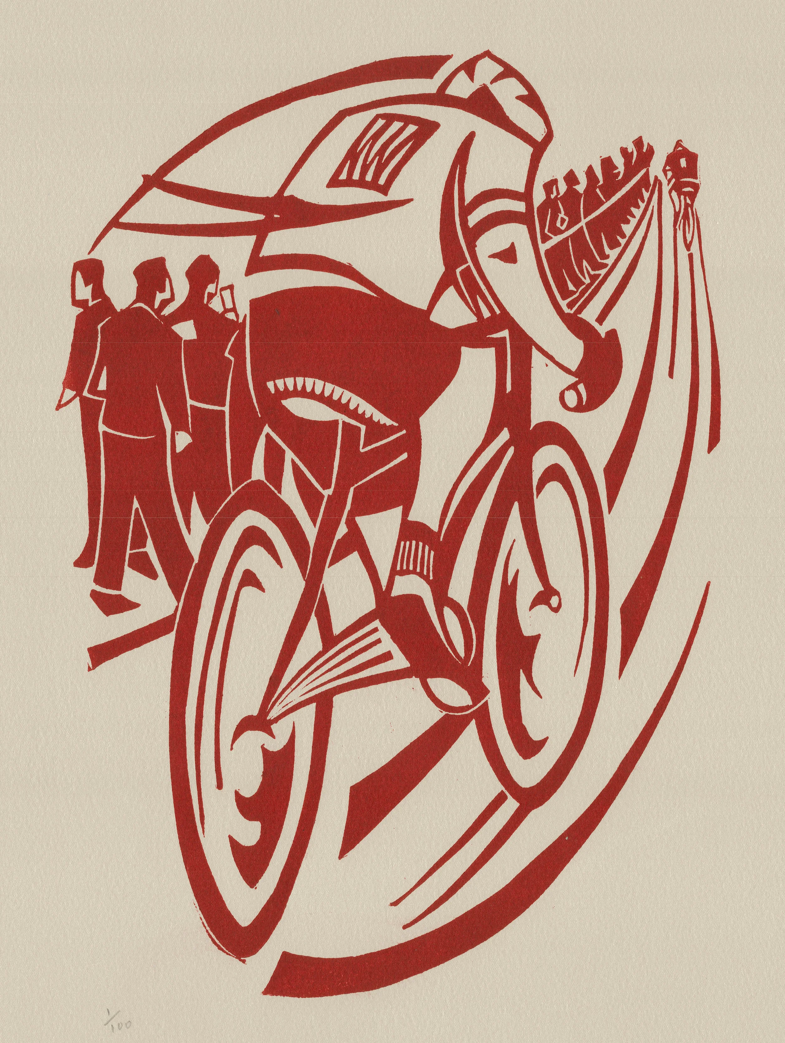 In My Sights linocut £150