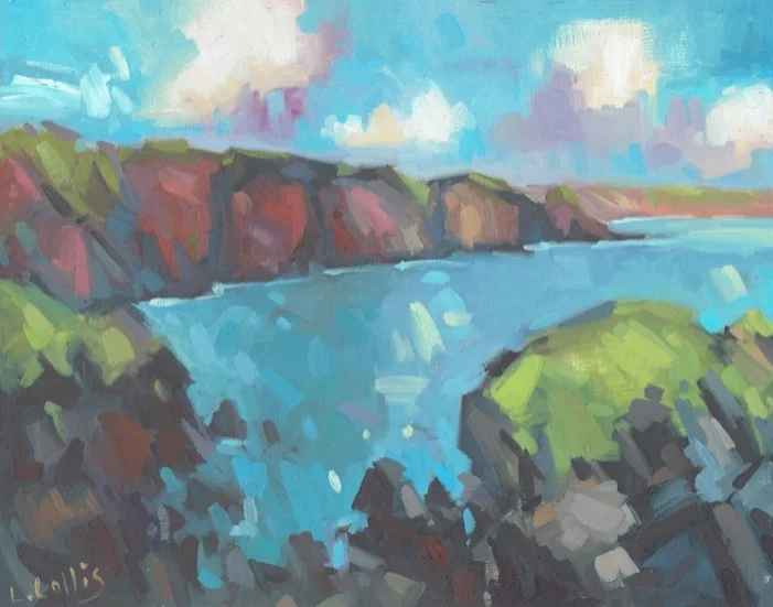 Stackpole Quay oil on board 20cm x 25cm £295