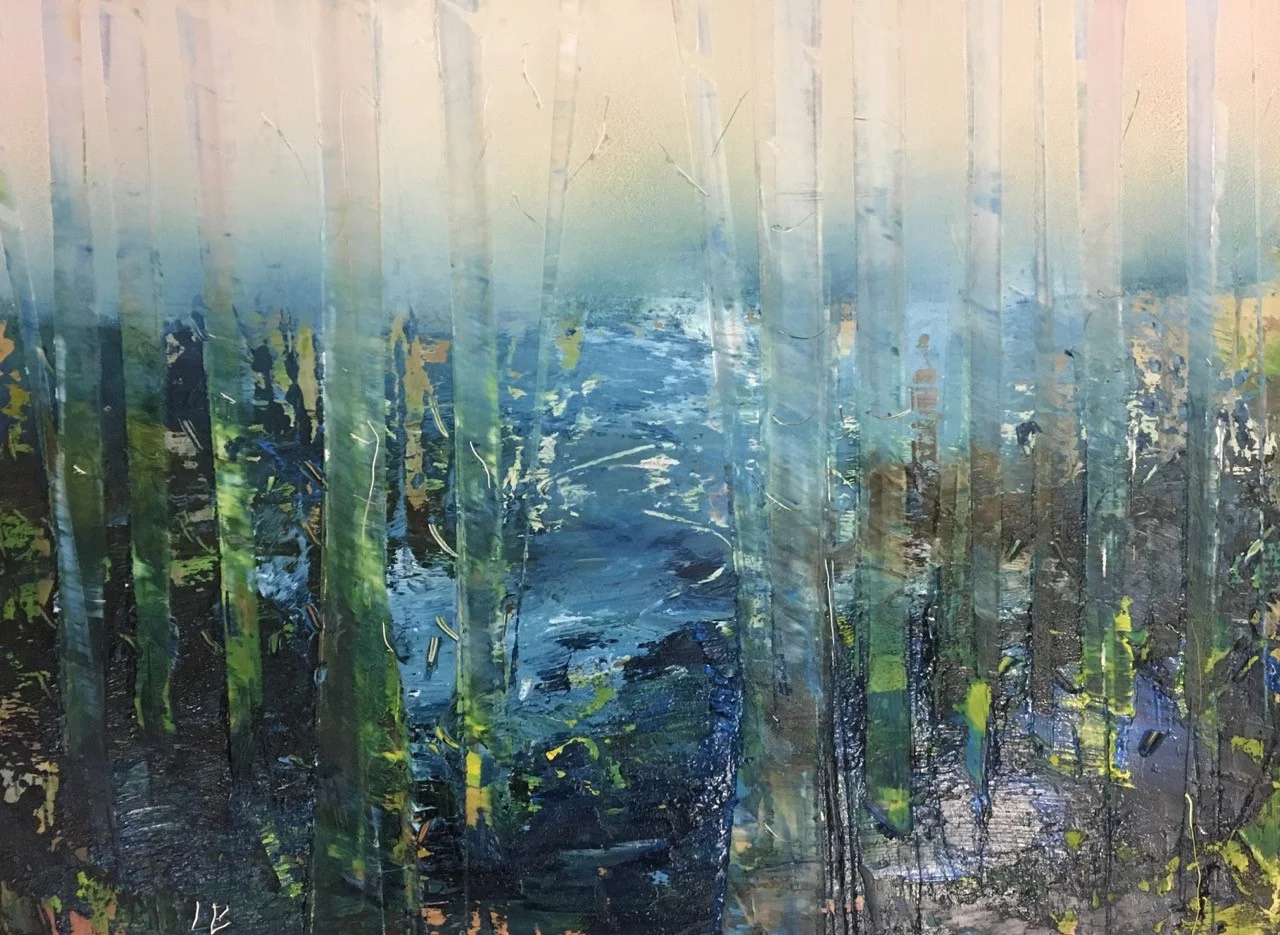 Forest in Mist Oil on panel 17.5 x 23.5 x 0.1 cm £245