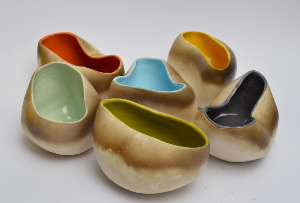 Smoke Fired Cup ceramic 6.5 x 9 approx. £30 each