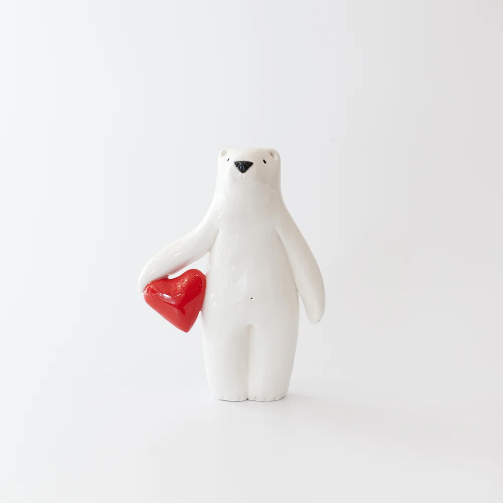Bear with Heart 7.5 x 2.5 x 10.5cm £68