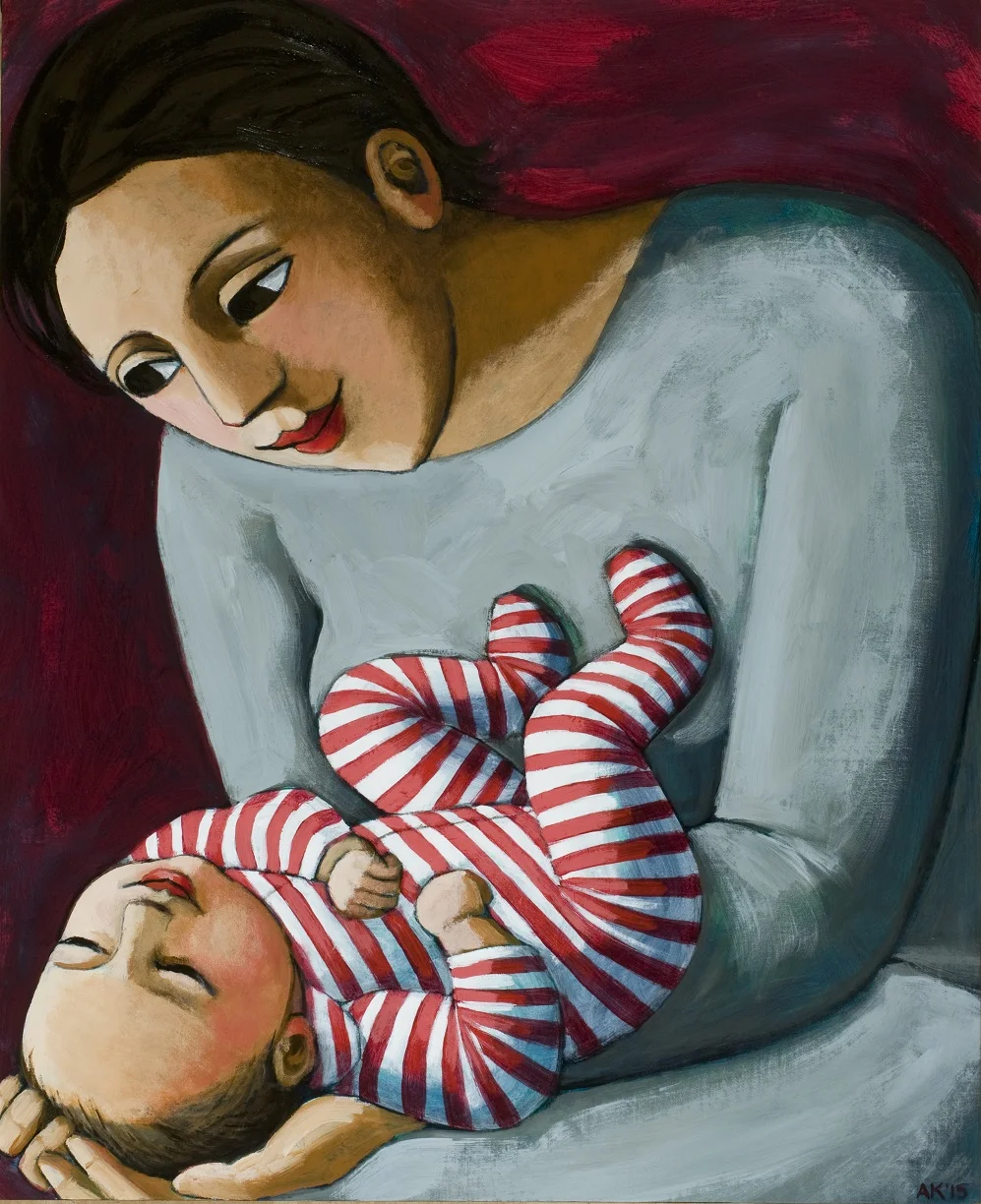 Betty Smiles Acrylic on canvas 82 x 67cm £4,500