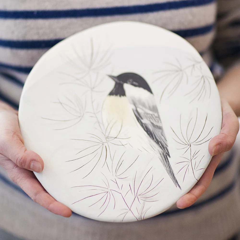 Coal Tit ceramic 24x23cm £110
