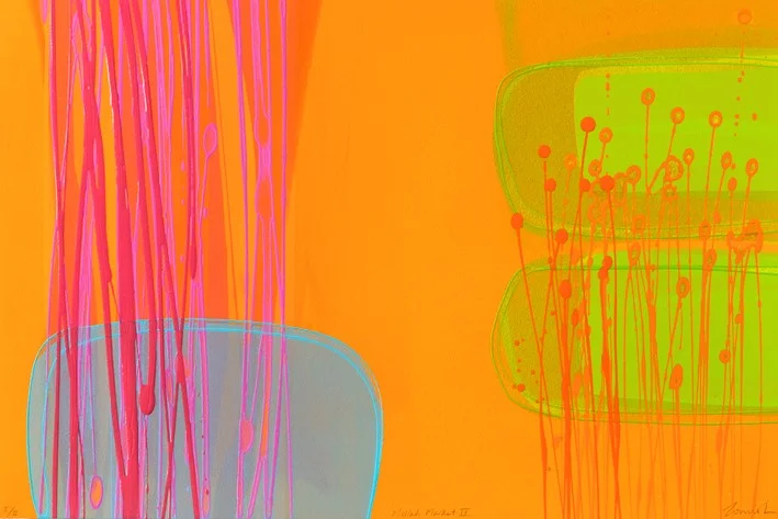 Mellah Market IV, (I/II mono print , acrylic on paper framed size 53 cm x 73 cm £780