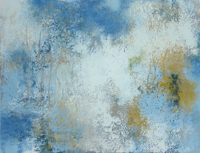 Marshes II Oil and Cold Wax 38 x 44 cm framed £325