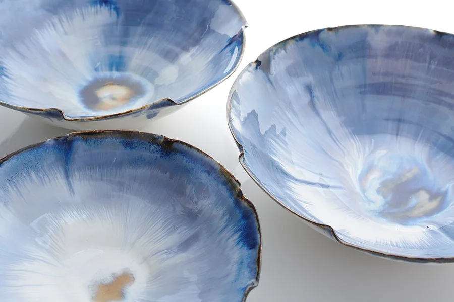 Wave bowls 12-35 cm diameter £30 - £200