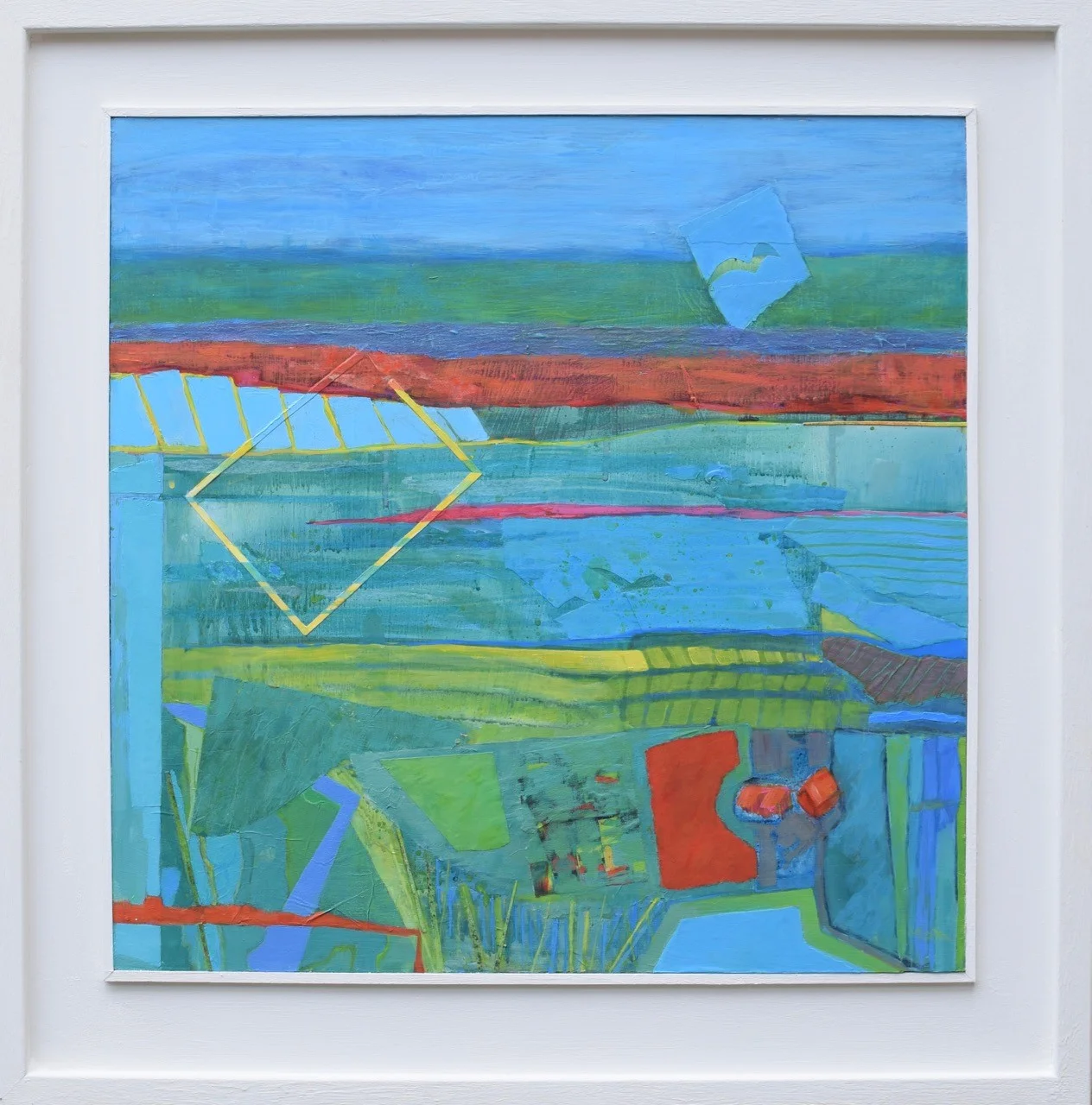 Poppy Field Mixed media 51 x 51 cm framed £550