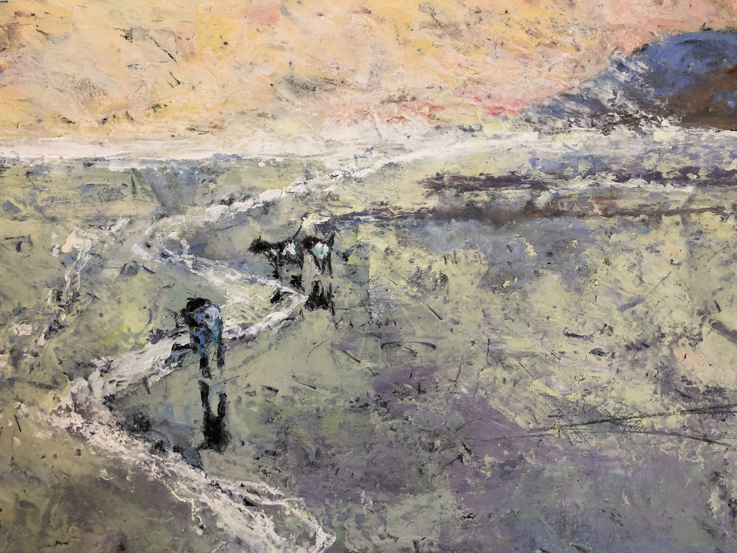 Scampering Friends 57x53cm £600 Oil based media on board.jpg