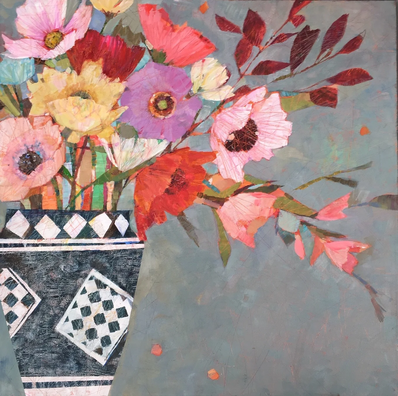 Monday’s Flowers 80 x 80cm £1185