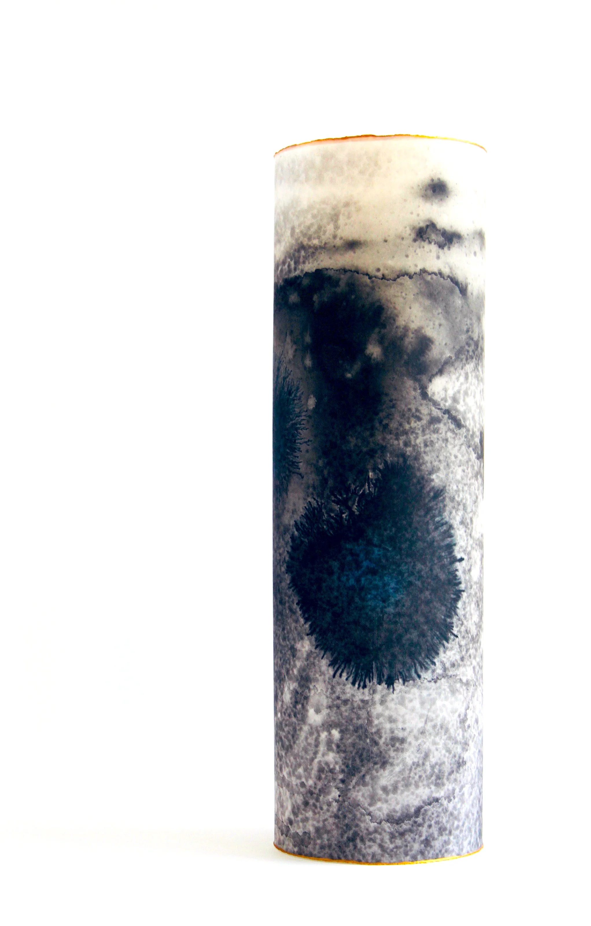 The Shape of Rain Vessel Ink and Paper height 40cm