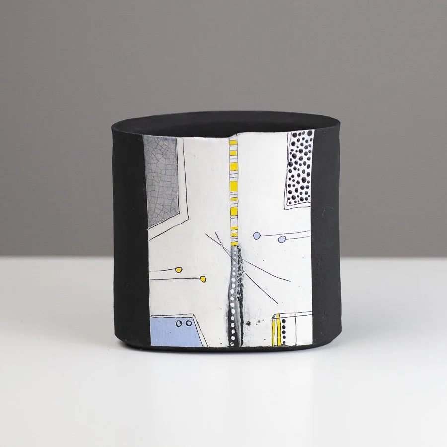 Slab Pot Green 18 by Jane Hollidge