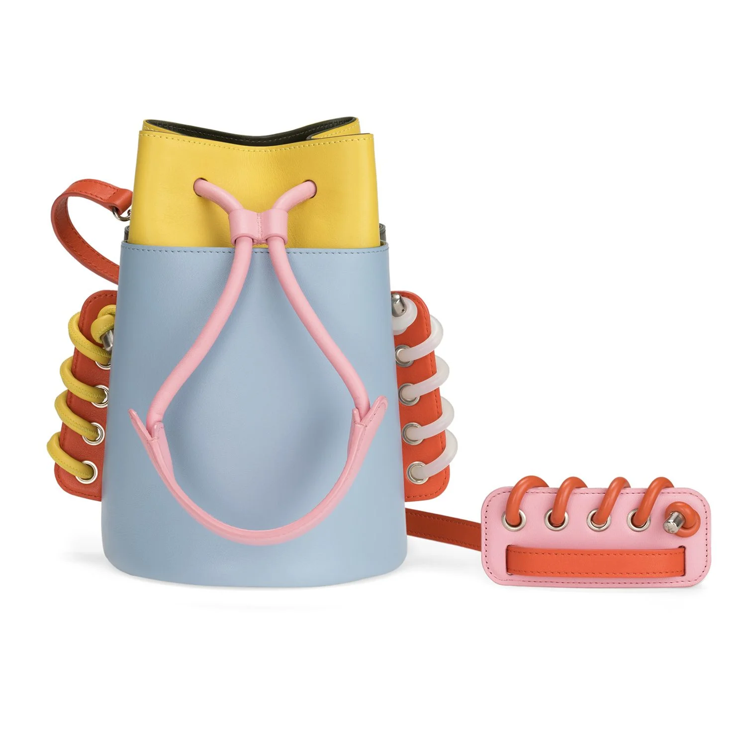 Body Spiral A Colour: Yellow Leather. Body Spiral B Colour: Transparent Silicone. Strap Spiral Colour: Orange Silicone.