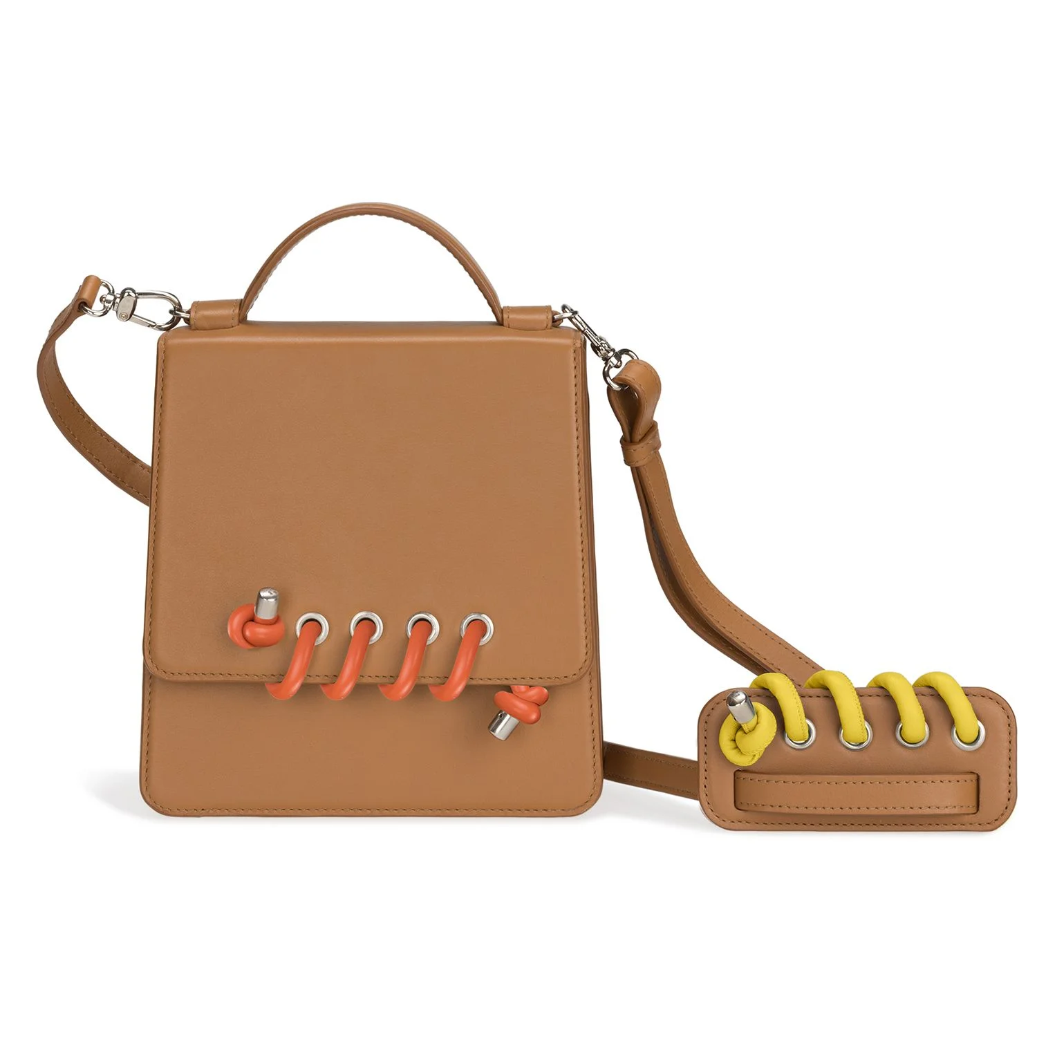 Body Spiral Colour: Orange Silicone. Strap Spiral Colour: Yellow Leather.
