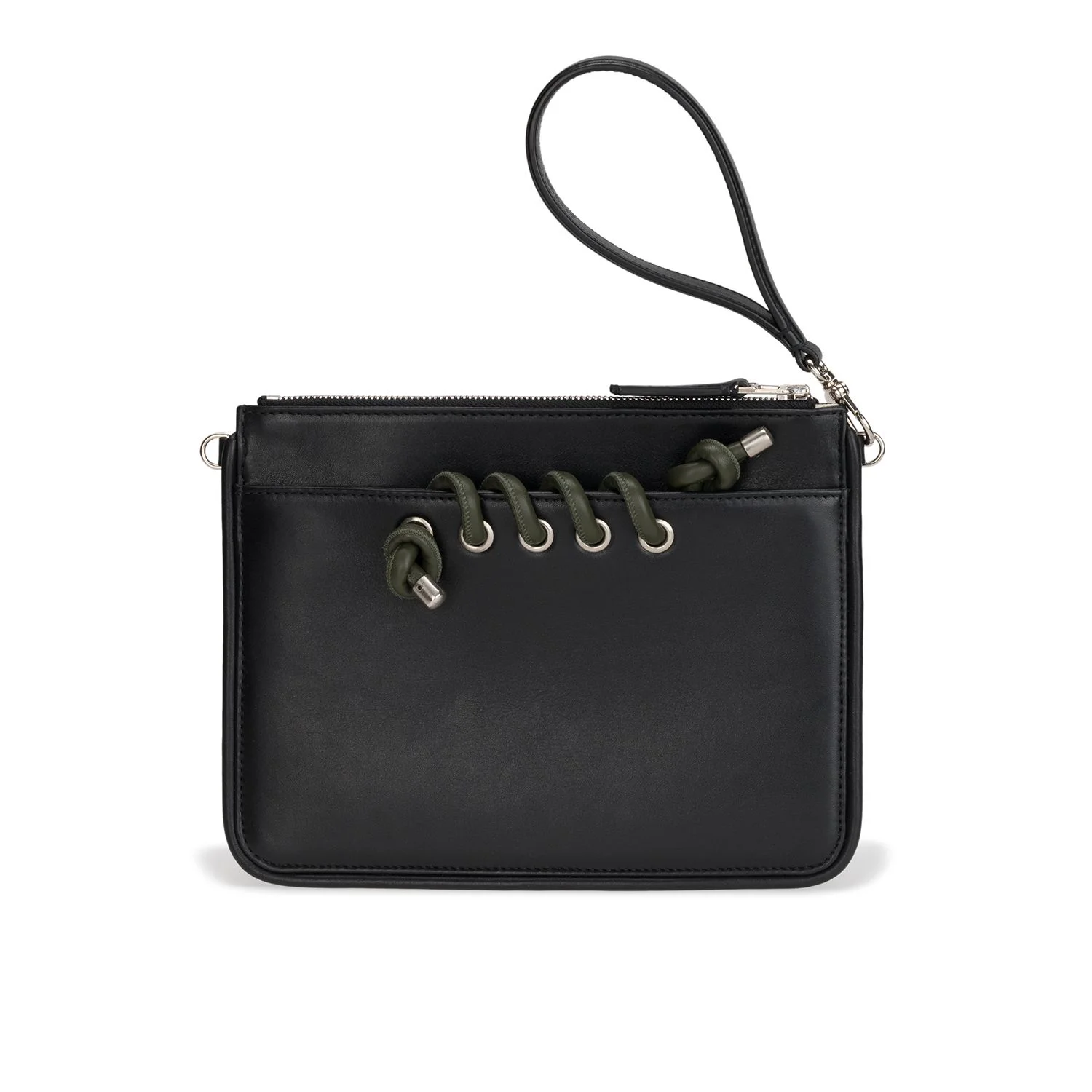 Body Spiral Colour: Dark Green Leather. Strap Spiral Colour: Pink Leather.