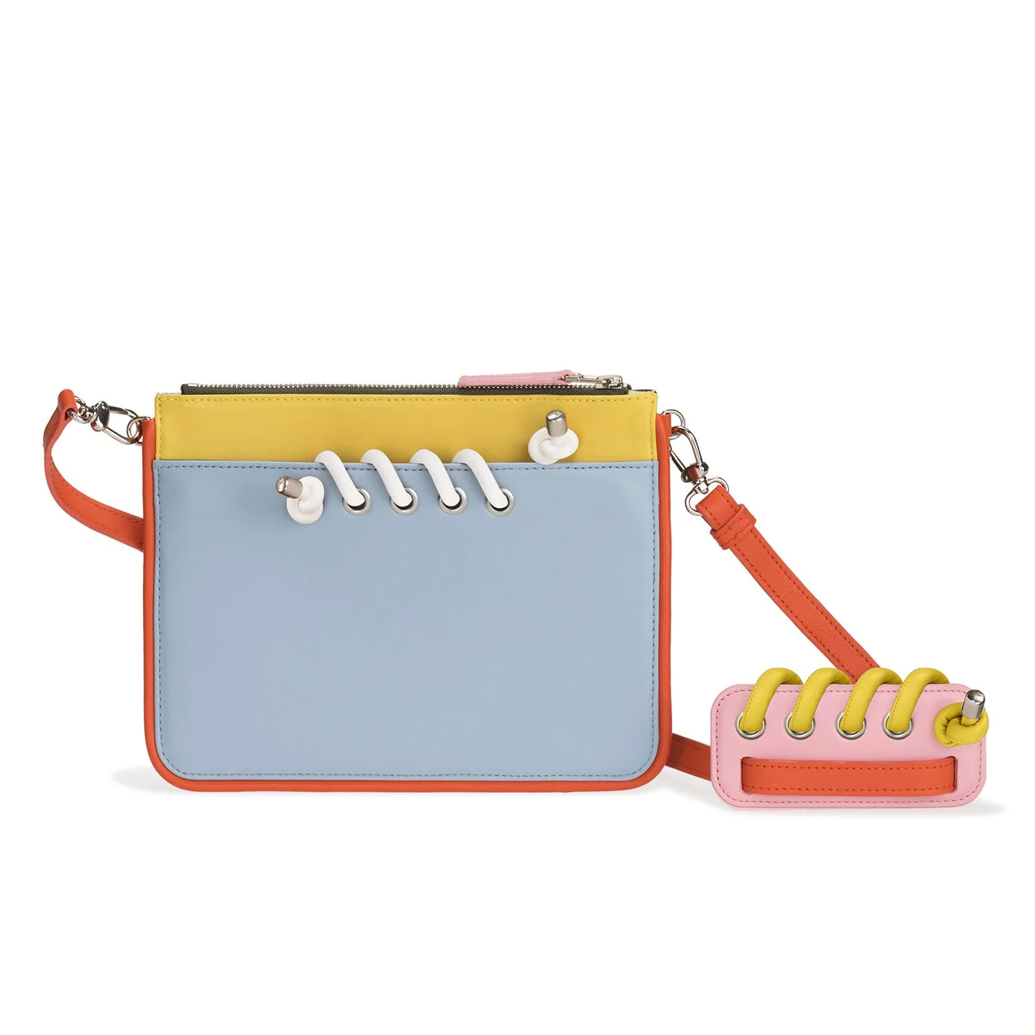 Body Spiral Colour: White Silicone. Strap Spiral Colour: Yellow Leather.