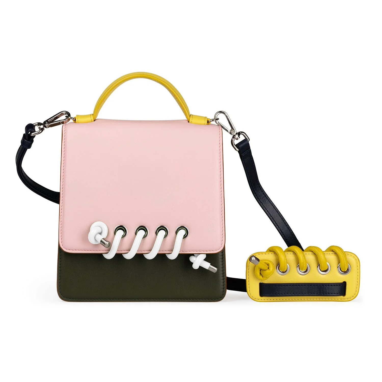 Body Spiral Colour: White Silicone. Strap Spiral Colour: Yellow Leather.