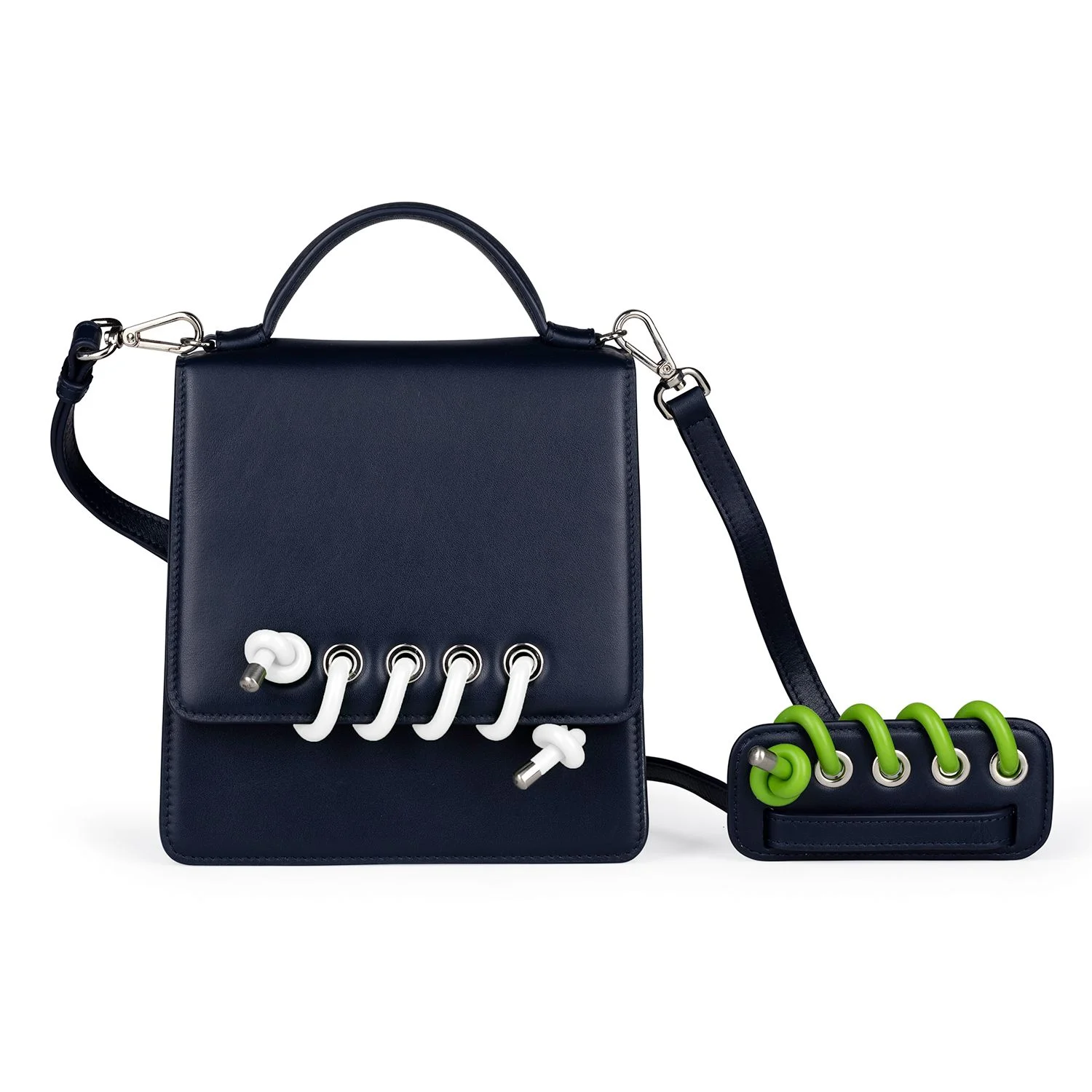 Body Spiral Colour: White Silicone. Strap Spiral Colour: Lime Silicone.