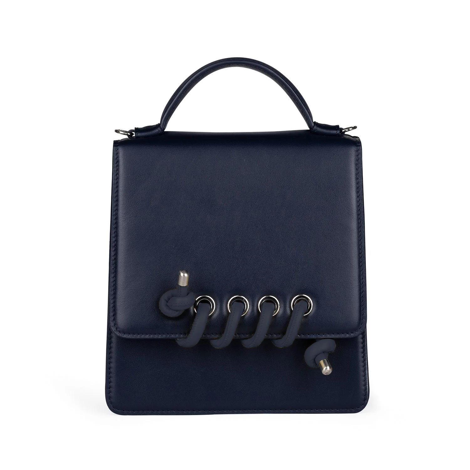 Body Spiral Colour: Navy Leather. Strap Spiral Colour: Navy Leather.