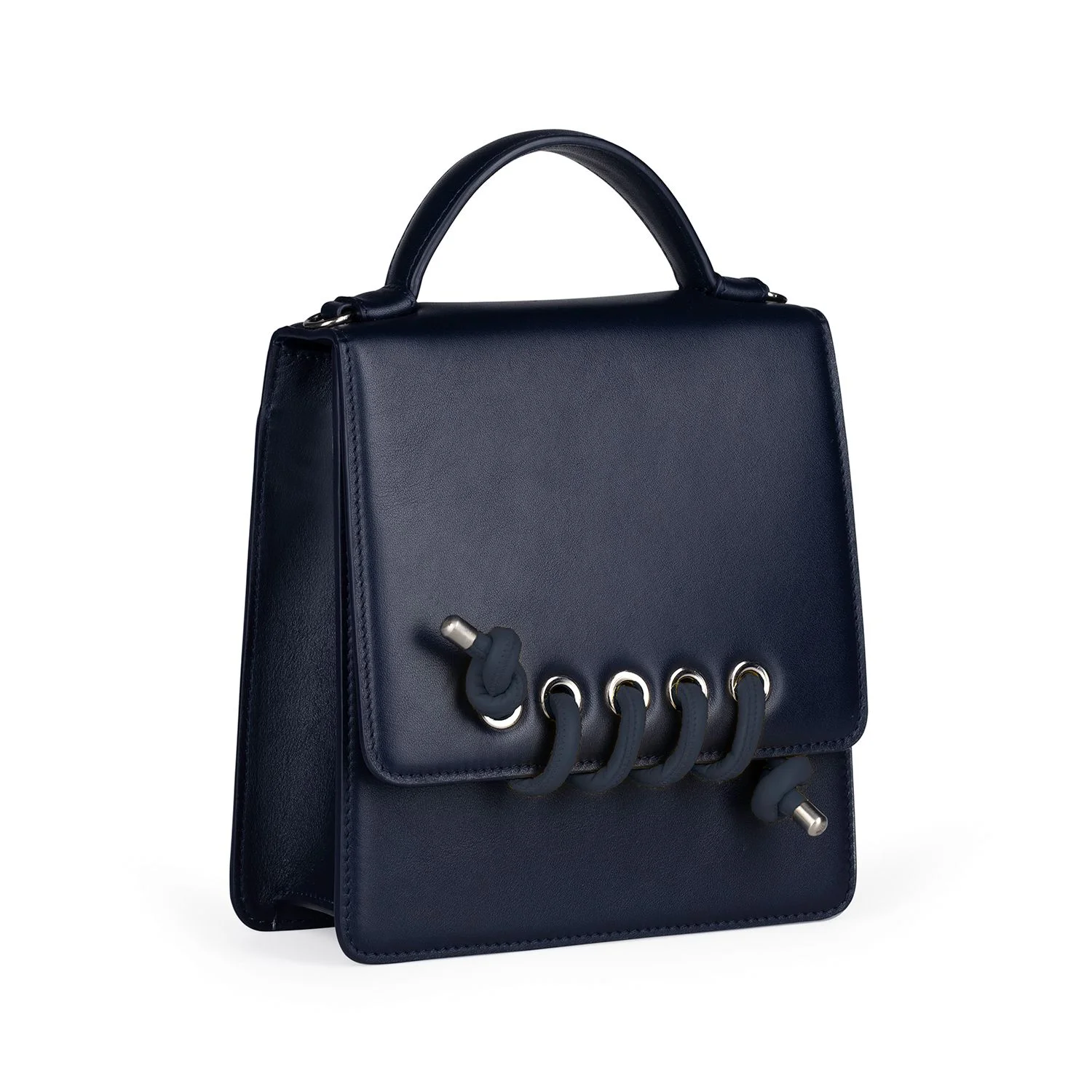 Body Spiral Colour: Navy Leather. Strap Spiral Colour: Navy Leather.