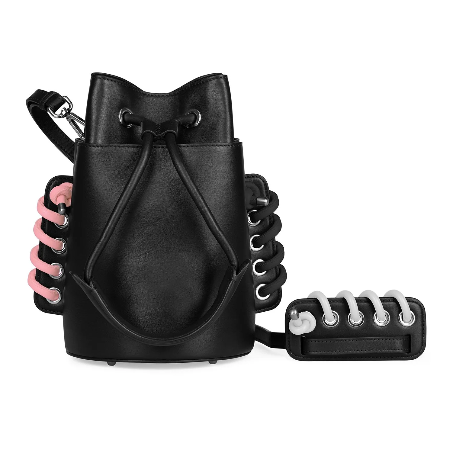 Body Spiral A Colour: Rose Leather. Body Spiral B Colour: Black Leather. Strap Spiral Colour: Transparent Silicone.