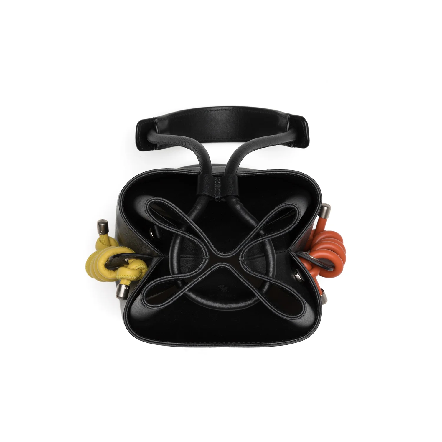 Body Spiral A Colour: Orange Silicone. Body Spiral B Colour: Yellow Leather. Strap Spiral Colour: Blue Leather.