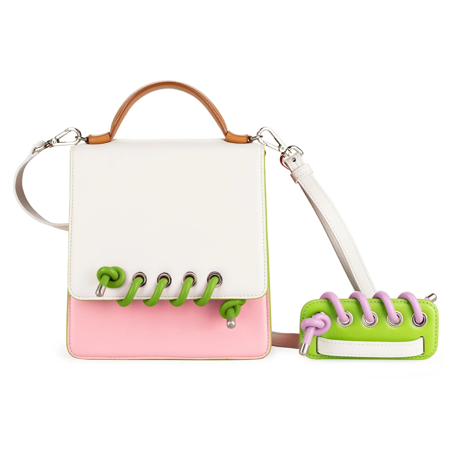 Body Spiral Colour: Lime Silicone. Strap Spiral Colour: Orchid Silicone.
