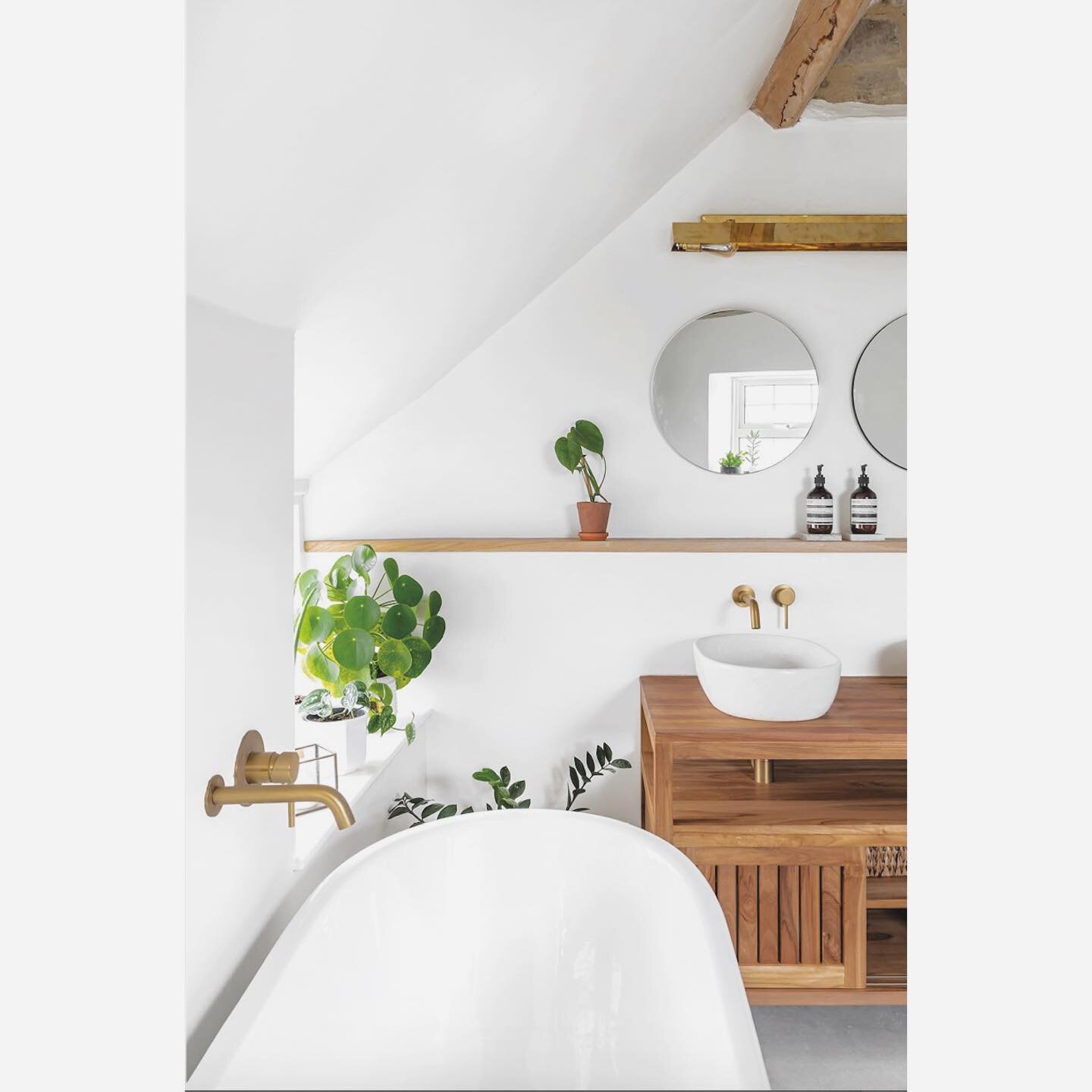 T H E  B A T H R O O M

Another shot of our recently completed project.

Asked to put our own spin on our clients Master Bathroom in their beautiful cottage, we vaulted the ceiling, doubled the size of the room and worked hard to keep &amp; expose as