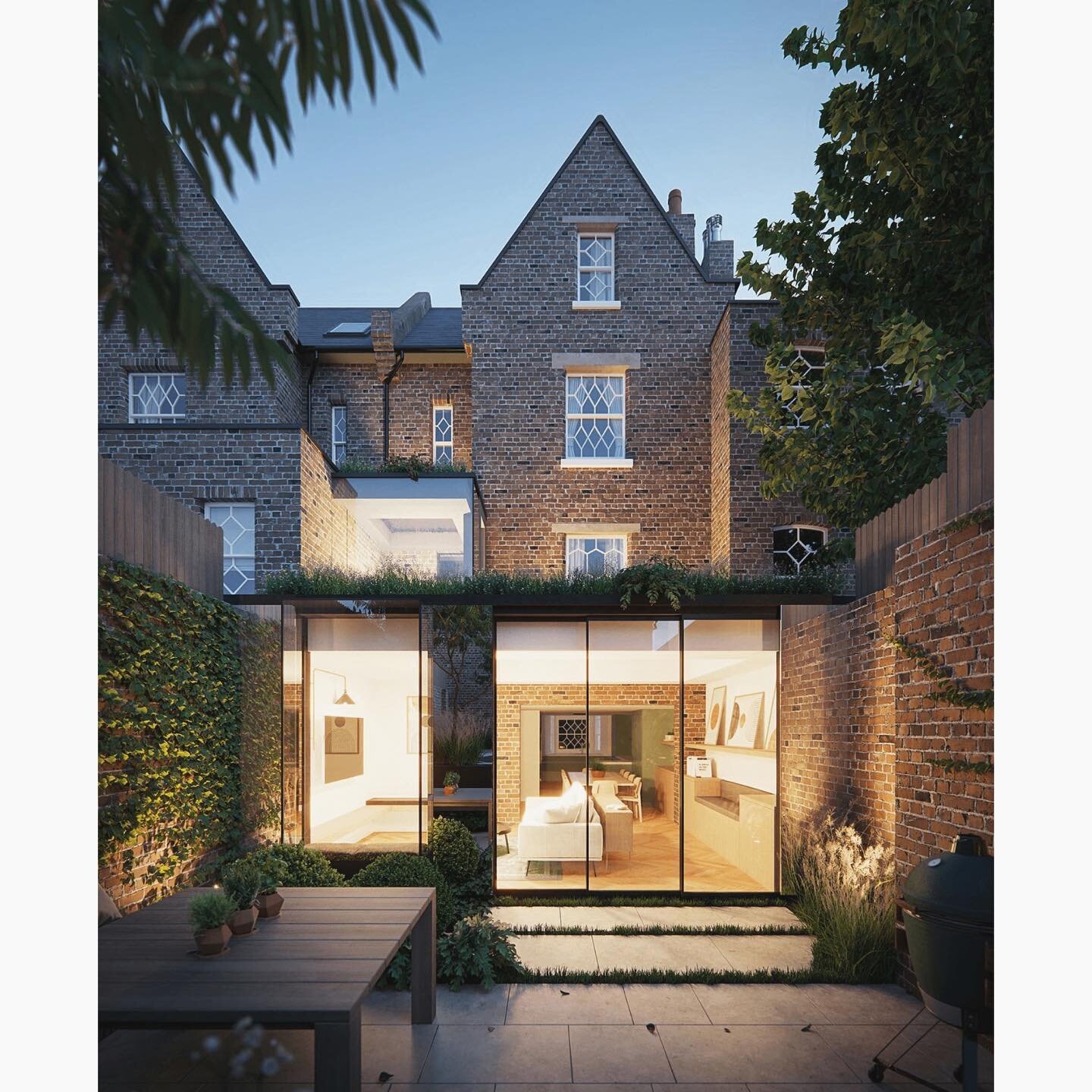 D U S K

The evening render of the double storey, mirrored extension for our Grade II Listed, De Beauvoir Square Project. 

Great progress already on site, this long held vision will soon be a reality.

Massive thanks to our collaborators @envelop.ar