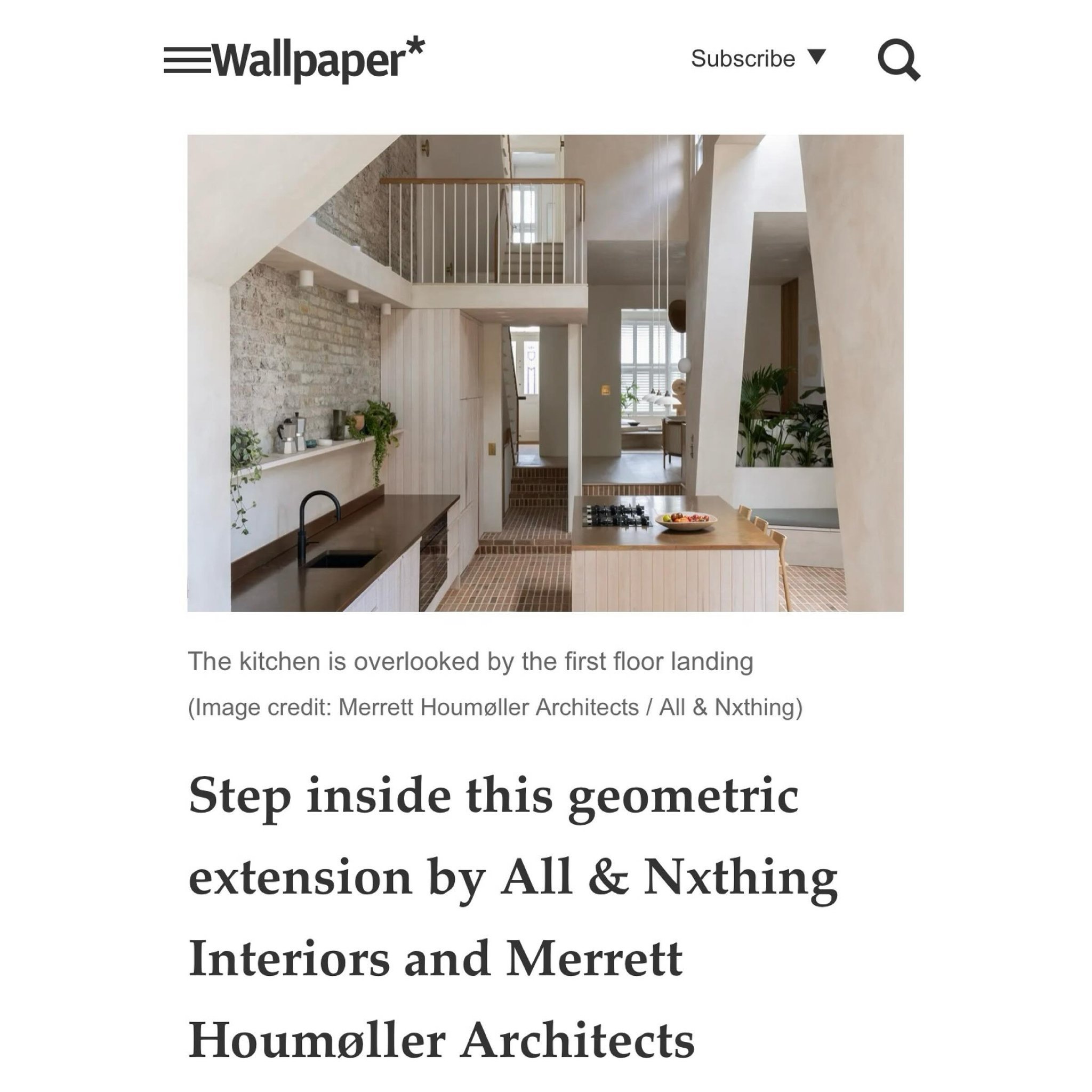 W A L L P A P E R *

Cheers @wallpapermag for the feature on 
The Med Terrace.

&ldquo;Mediterranean influences, earthy tones and quirky angles abound in this geometric extension and the soaring living spaces of this reconfigured Victorian townhouse&