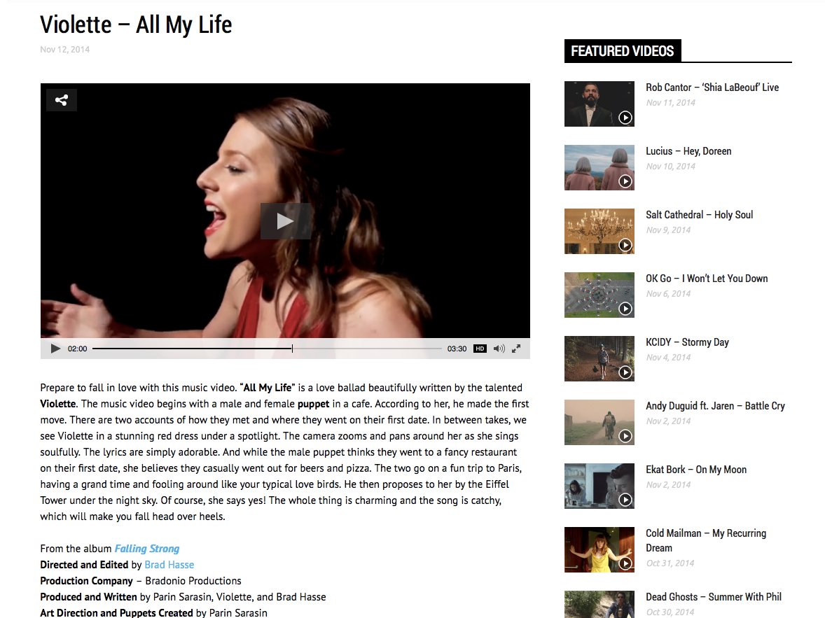 FDRMX: "All My Life Music" Video