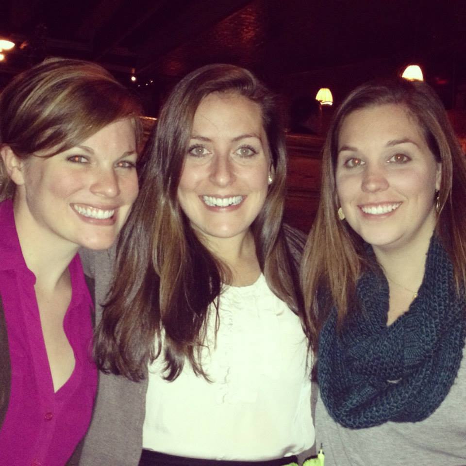 Left to right: Christa, former NVRDC case manager, Kari, and Director of Advocacy & Case Management, Lindsey, in 2013.