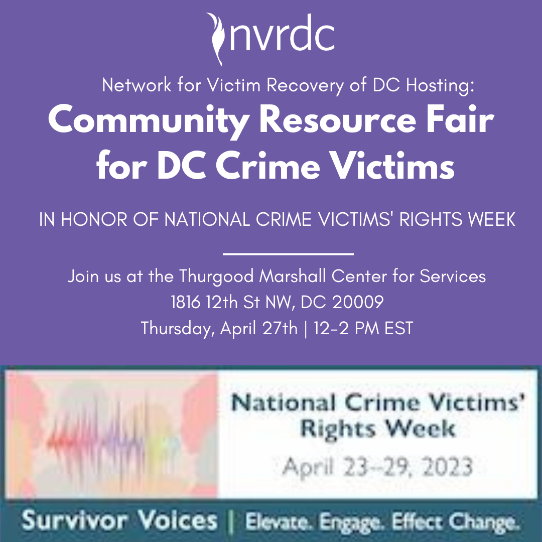 Community Resource Fair for DC Crime Victims